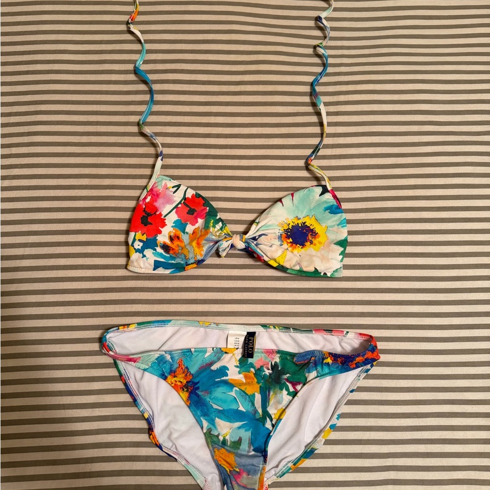 Polo by Ralph Lauren Multicolor Bikini Top
